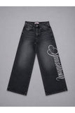 Streetwear Oversize Baggy Siyah Unisex Jean Pantolon