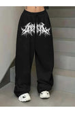 Sokak Tarzı Gothic Baskılı Unisex Baggy Eşofman