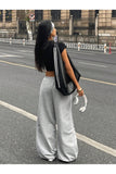 Star Detail Baskılı Oversize Baggy Eşofman Altı