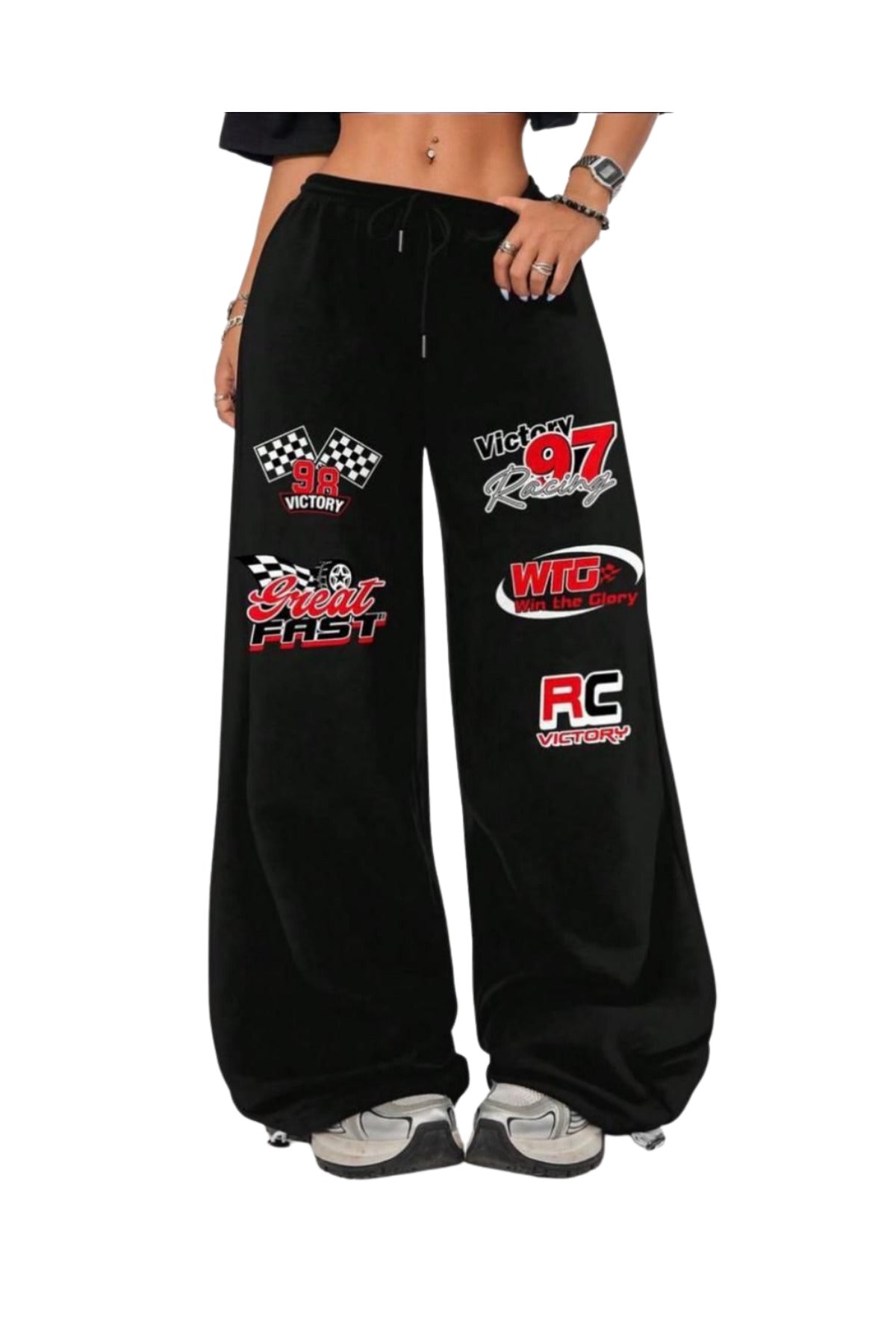 Sokak Tarzı Baskılı Unisex Baggy Eşofman