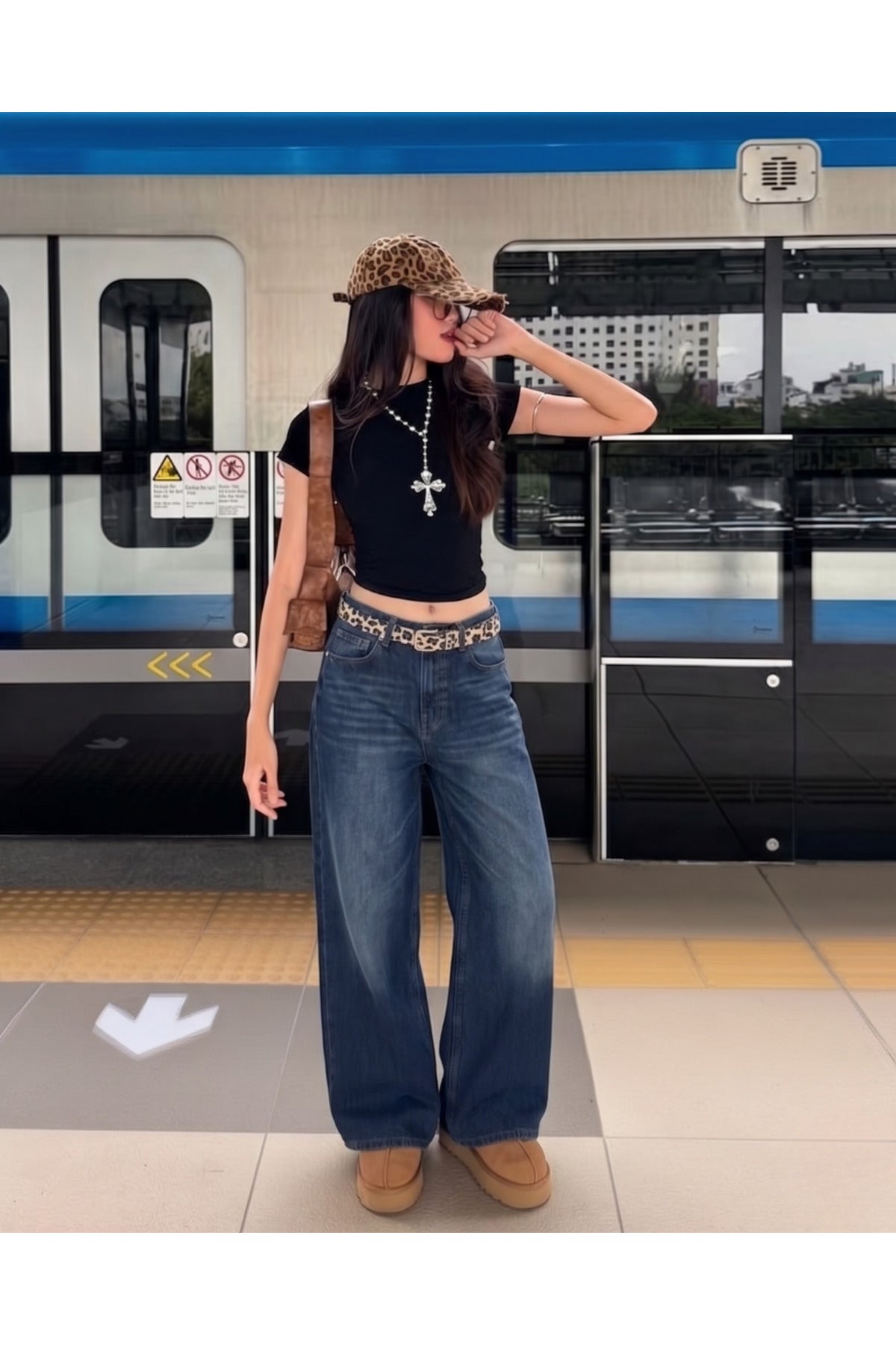 Streetwear Retro Baggy Jean Pantolon
