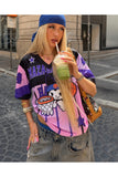 Kuromi Purple Limited Tasarım Oversize Forma - Mor