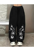 Butterfly Baskılı Oversize Baggy Unisex Eşofman Altı
