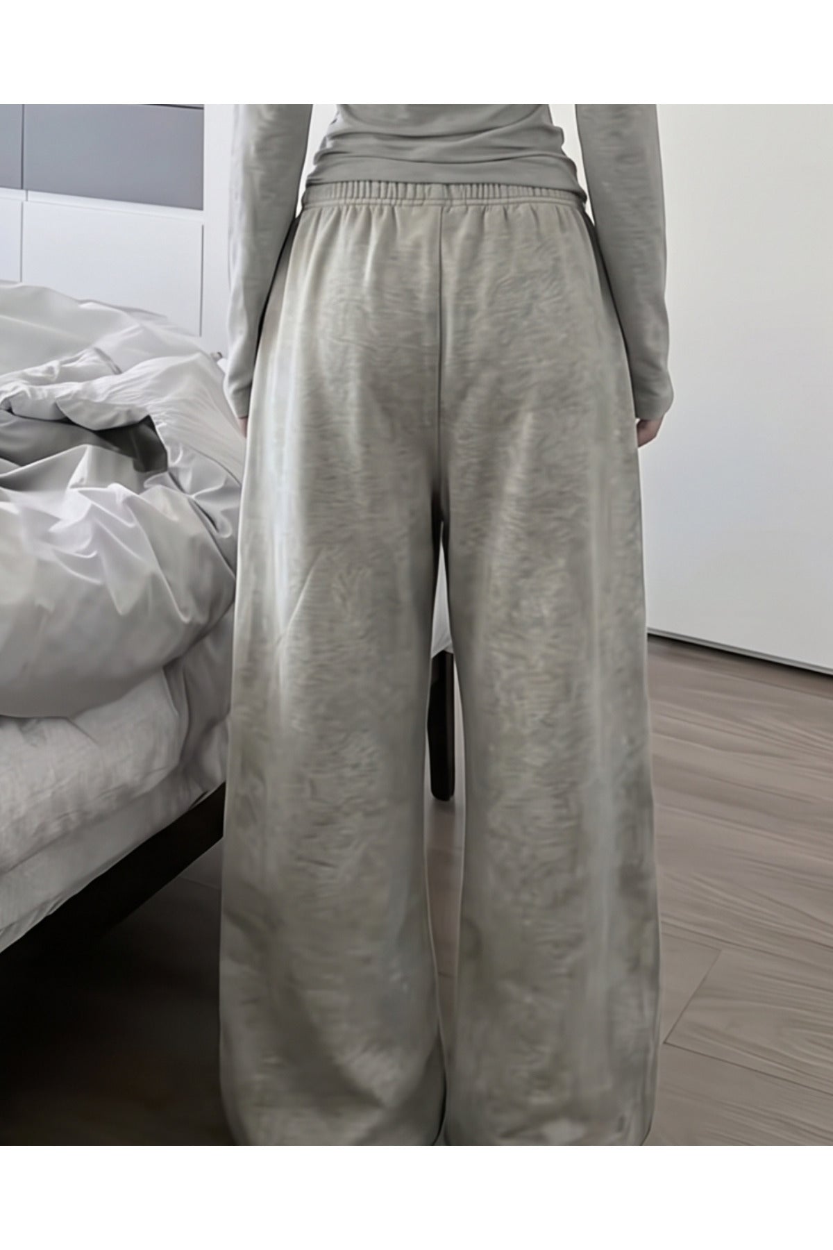07 Number Baskılı Oversize Baggy Eşofman Altı