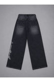Streetwear Oversize Baggy Siyah Unisex Jean Pantolon