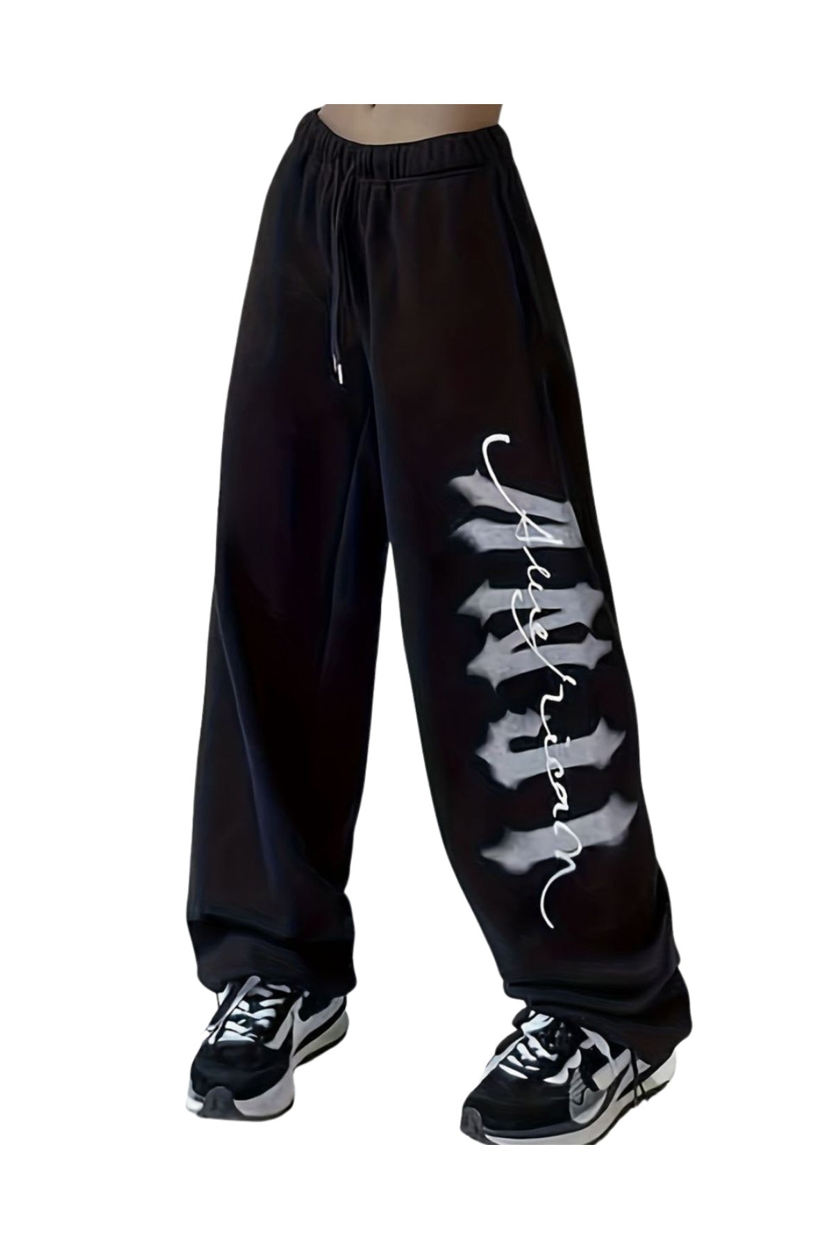 Sokak Tarzı Baskılı Unisex Baggy Eşofman