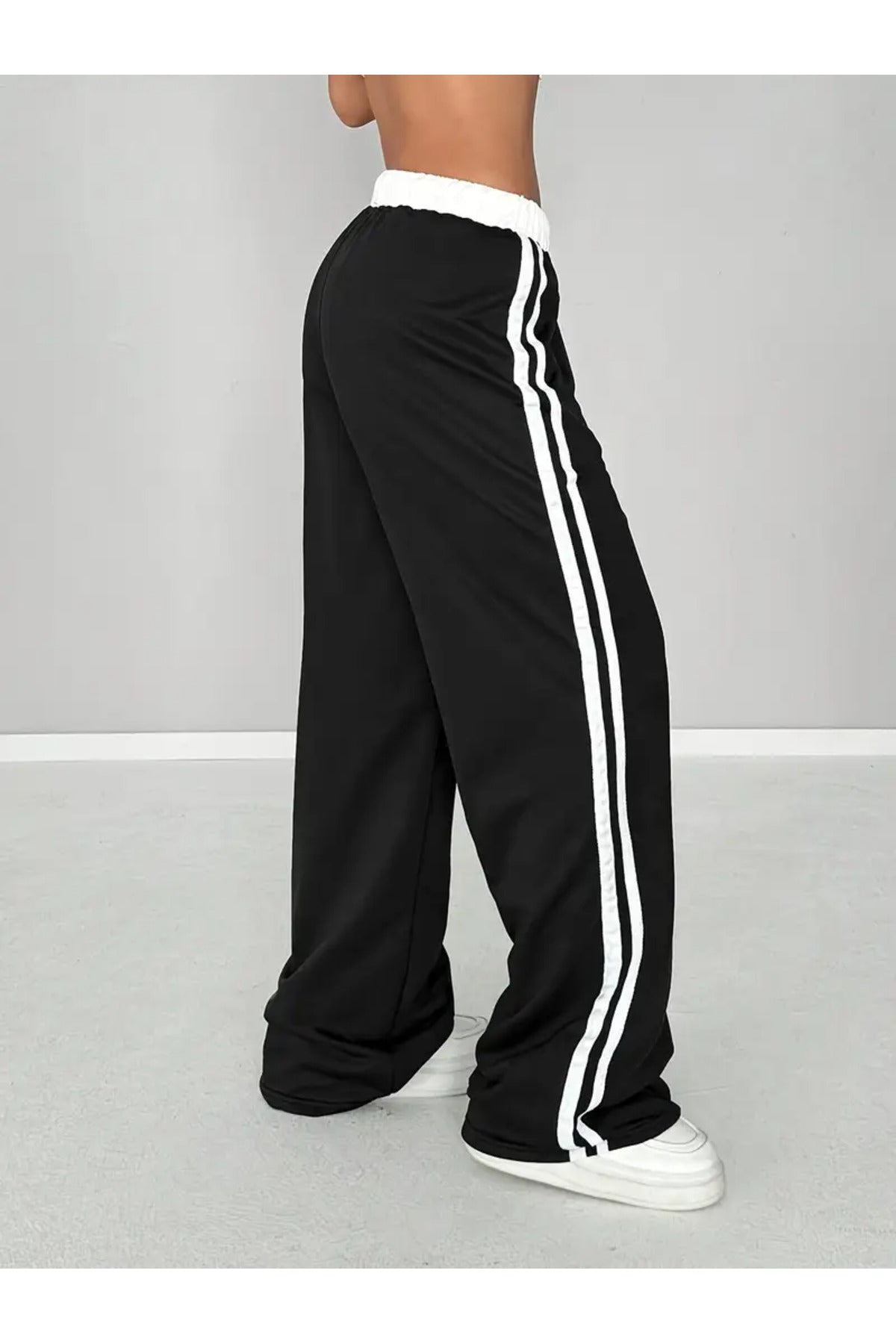 01 Number Oversize Bel İp Detaylı Baggy Eşofman Altı