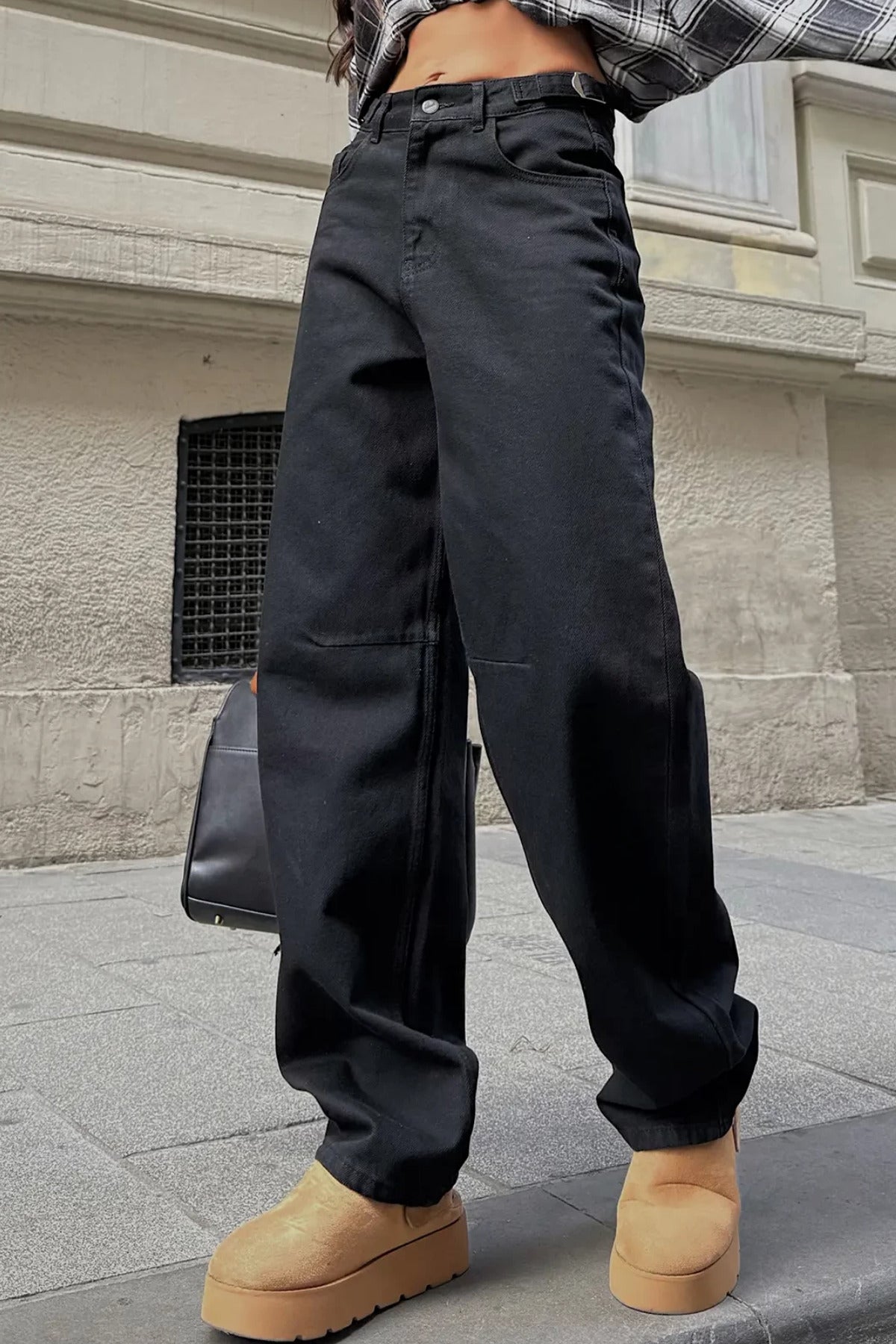 Y2K Streetwear Detail Jean Pantolon
