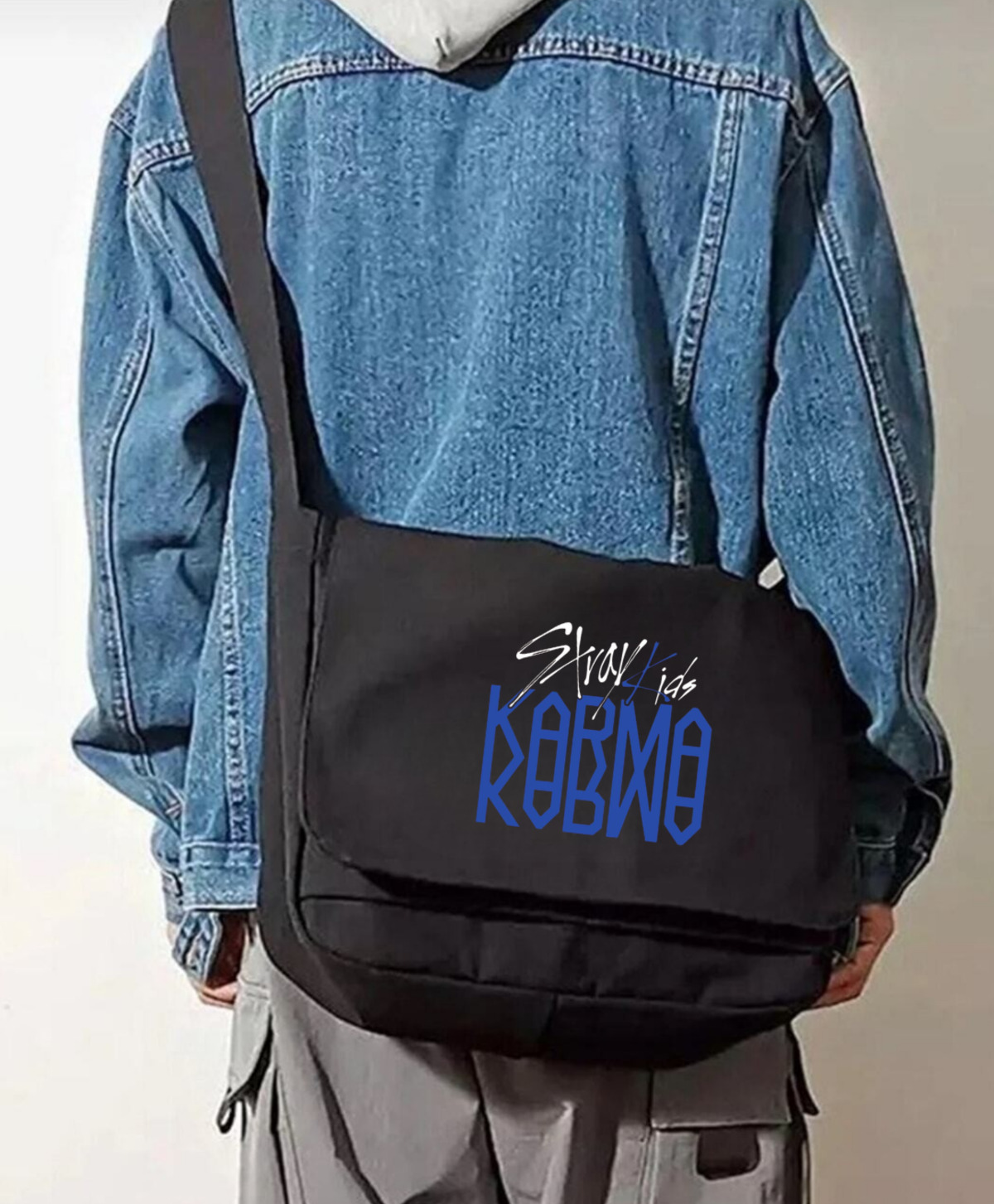 Kpop Serisi Stray Kids Karma Baskılı Unisex Postacı Çantası