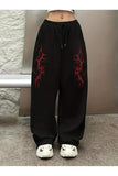 Sokak Tarzı Gothic Baskılı Unisex Baggy Eşofman