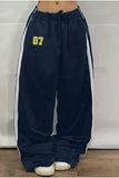 07 Number Oversize Bel İp Detaylı Baggy Eşofman Altı
