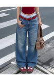 Streetwear Retro Baggy Jean Pantolon