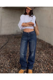 Streetwear Retro Baggy Jean Pantolon