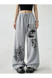 Gothic Baskılı Oversize Baggy Unisex Eşofman Altı