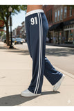 91 Number Oversize Bel ip Detaylı Baggy Esofman Alti