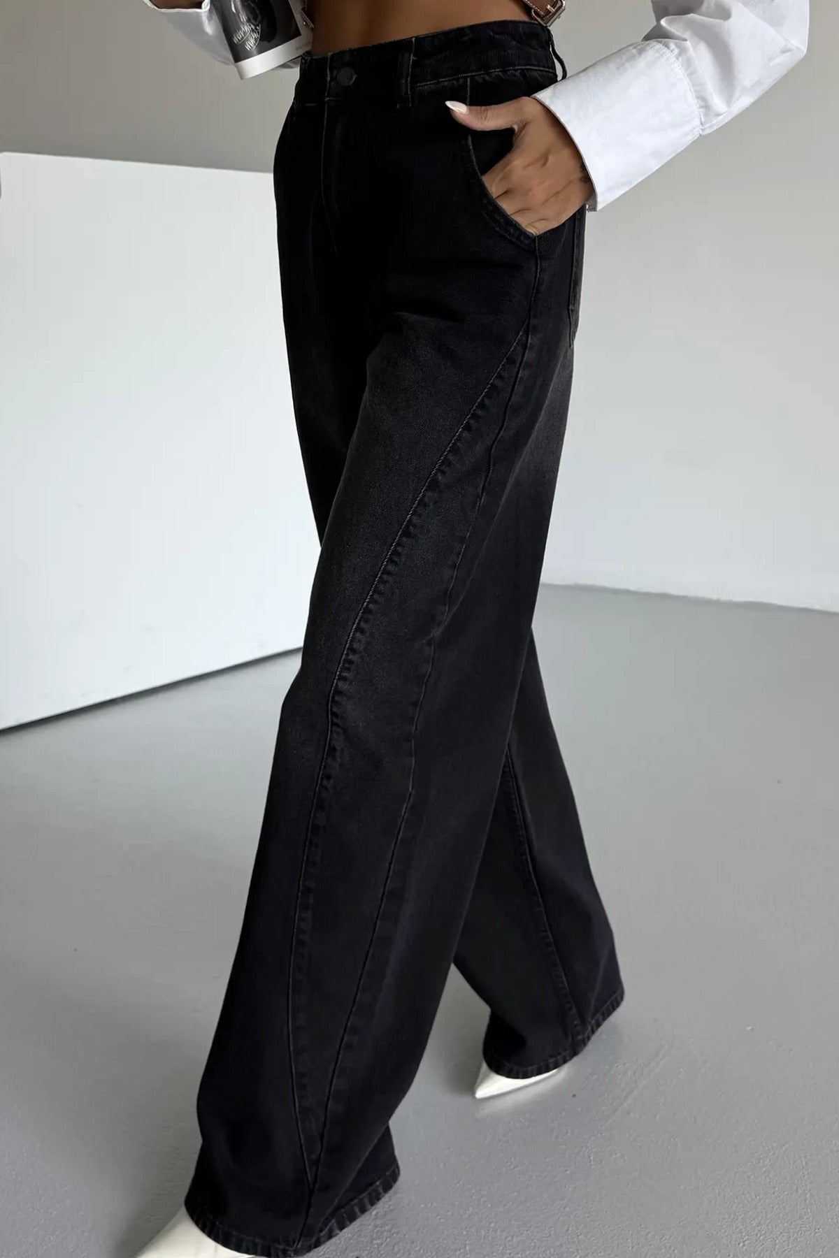 Y2K Streetwear Detail Jean Pantolon