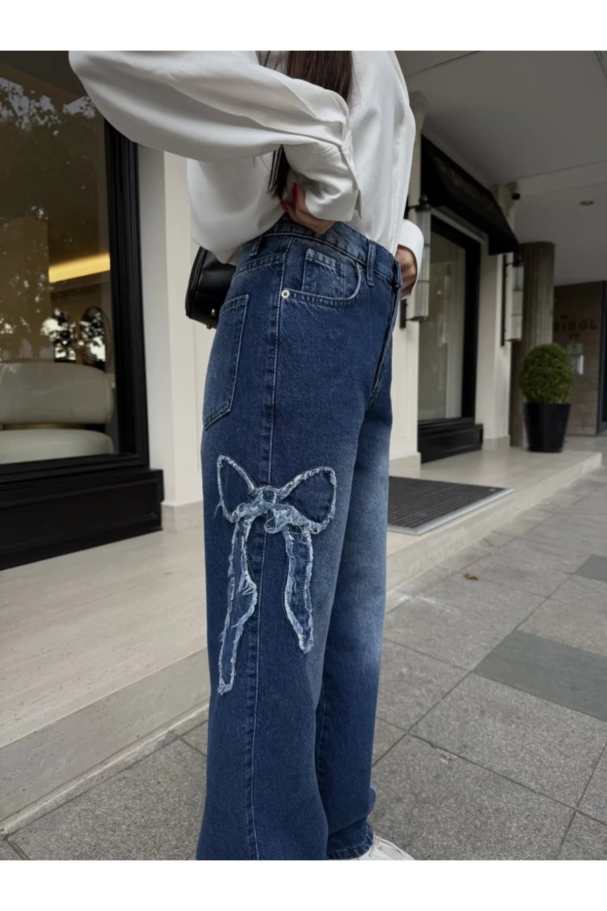 Butterfly Streetwear Baggy Mavi Pantolon
