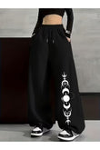 Sokak Tarzı Gothic Baskılı Unisex Baggy Eşofman
