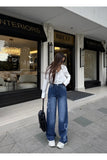 Butterfly Streetwear Baggy Mavi Pantolon