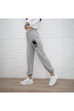 Hello Gothic Baskılı Unisex Gri Eşofman Altı