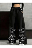 Anime Baggy Pants Baskılı Oversize Baggy Eşofman Altı