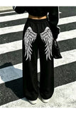 Angel Wings Baskılı Oversize Baggy Unisex Eşofman Altı
