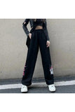 Sokak Tarzı Kuromi & Melody Baskılı Unisex Baggy Eşofman