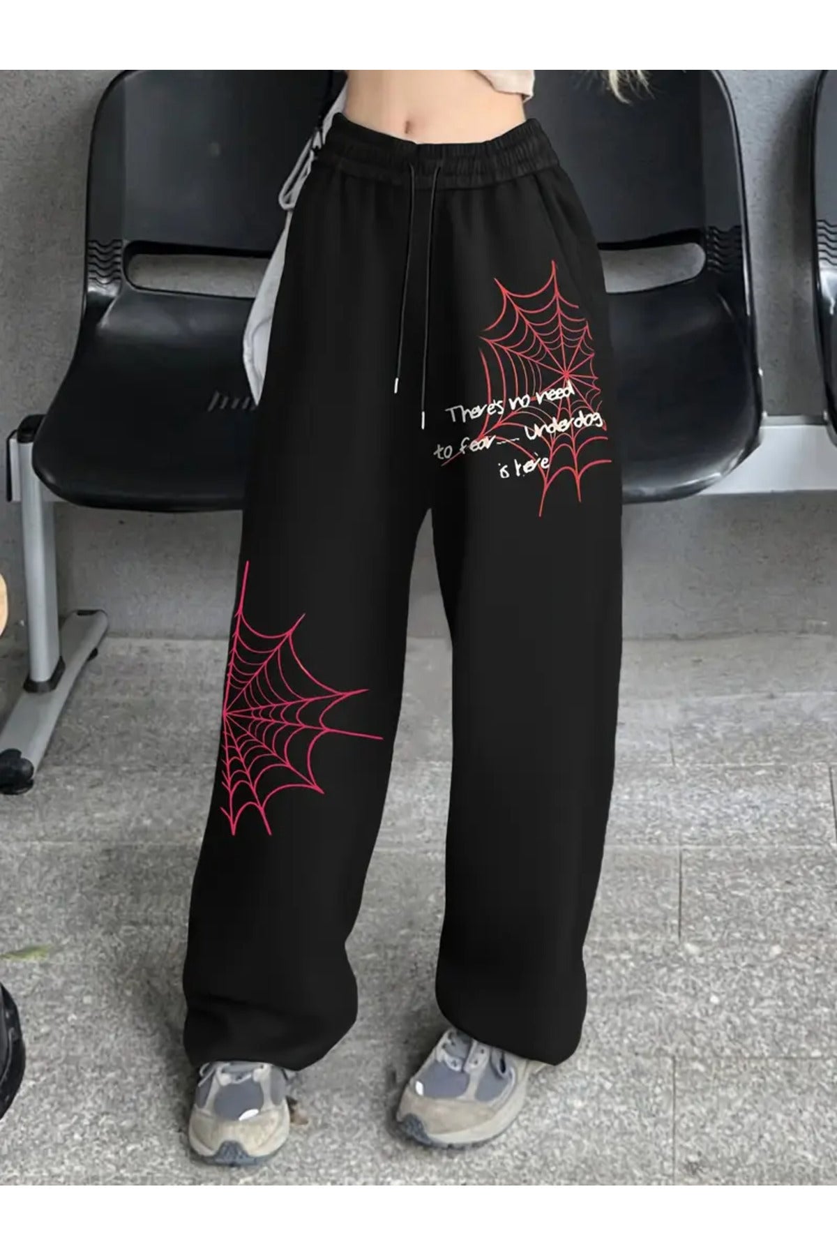 Sokak Tarzı Baskılı Unisex Baggy Eşofman