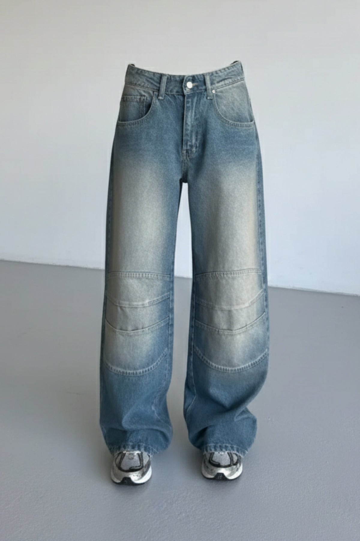 Y2K Streetwear Detail Jean Pantolon