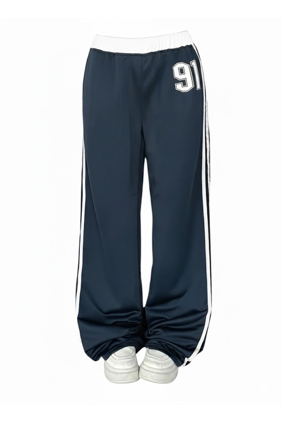 91 Number Oversize Bel ip Detaylı Baggy Esofman Alti