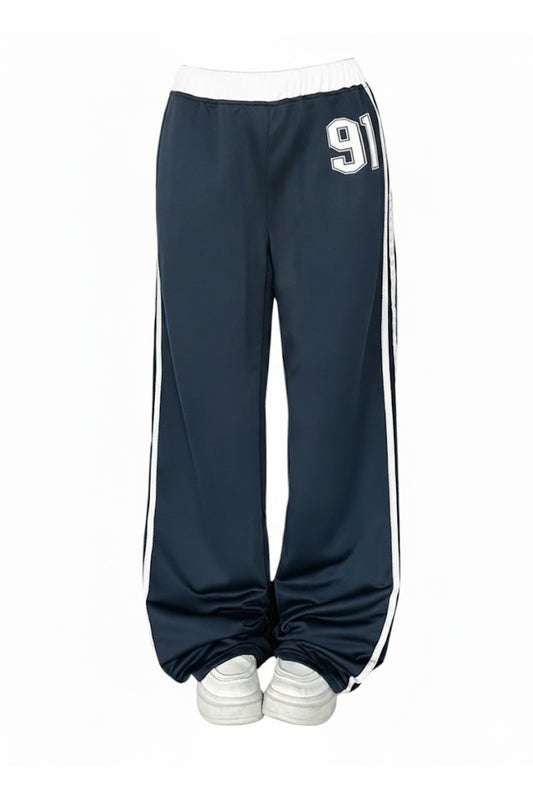 91 Number Oversize Bel ip Detaylı Baggy Esofman Alti