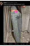 Viral Momyy Star Detail Baggy Jean