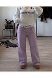 Streetwear Pink Parçalı Baggy Jean Pantolon