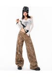 Camo Cargo Retro Baggy Jean Pantolon
