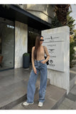 Butterfly Streetwear Baggy Mavi Pantolon