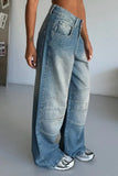 Y2K Streetwear Detail Jean Pantolon