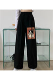 Eyl I Do What I Want Baskılı Oversize Unisex Siyah Eşofman Altı