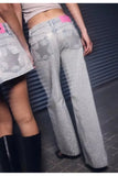 Viral Momyy Star Detail Baggy Jean