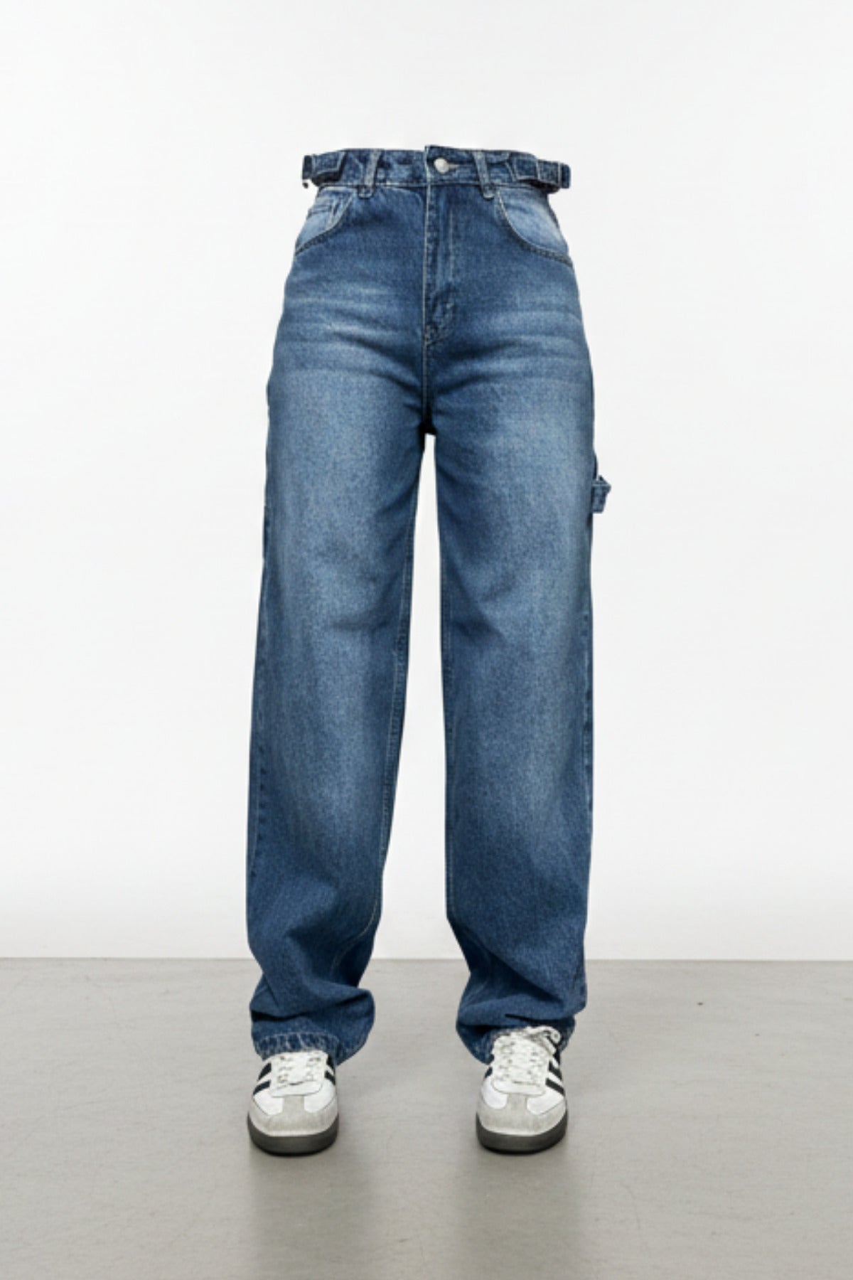 Y2K Streetwear Detail Jean Pantolon