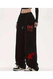 Sokak Tarzı Hot Girl Baskılı Unisex Baggy Eşofman