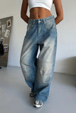 Y2K Streetwear Detail Jean Pantolon