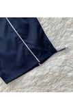 zolid wear Harajuku Lines Detail Cargo Pocket Dark Navy Tracksuit Lacivert Eşofman Altı