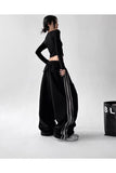 Street Flow Urban Çizgili Oversize Baggy Eşofman Altı