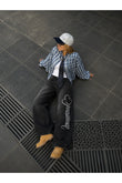 Streetwear Oversize Baggy Siyah Unisex Jean Pantolon