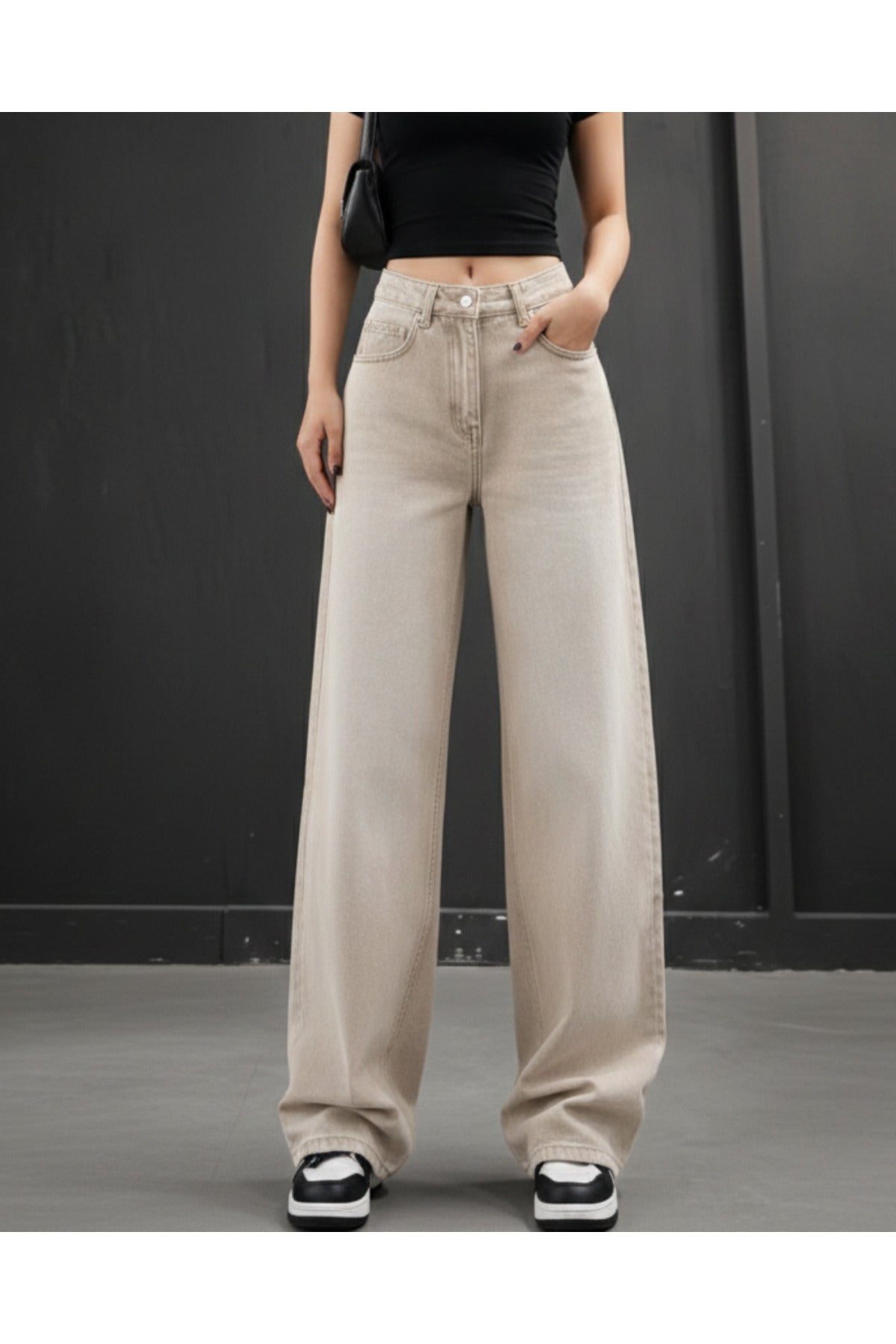 Y2K Streetwear Detail Jean Pantolon