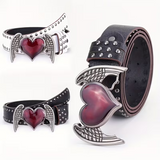 Gothic Heart Punk Tokalı Kemer