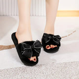 Y2K Ribbon Peluş Terlik