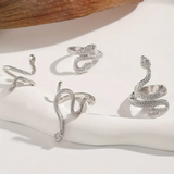 4'lü Snake Yüzük Seti