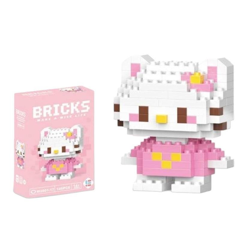 Hello Kitty Küçük Parçacık LEGO Masaüstü Dekorasyonu