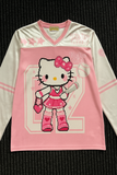 Hello Kitty Design Y2K Uzun Kollu Jersey Forma